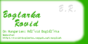 boglarka rovid business card